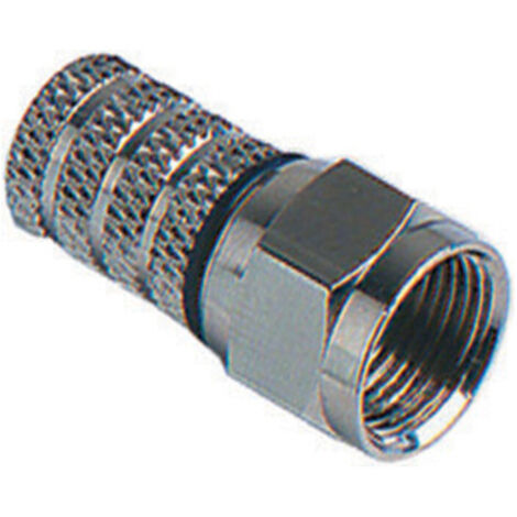 CONNETTORE A VITE TIPO F PER CAVO SAT TV 5,00MM- FME- 25,0 pz