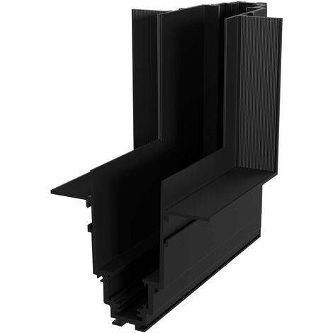 Connettore ad Angolo Interno per Sistema Illuminazione a Binario  Nero