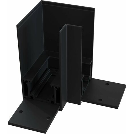 Connettore ad Angolo per Sistema Illuminazione a Binario  Nero