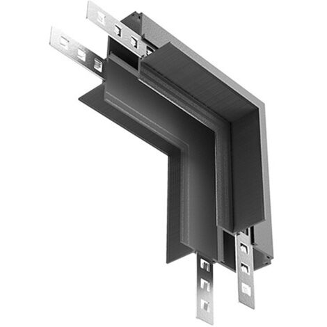 Connettore Ad Angolo Verticale Per Binario Moderno Metallo Nero