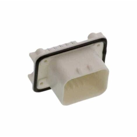 Connettore AmpSeal femmina 14 vie bianco da circuito stampato 90°