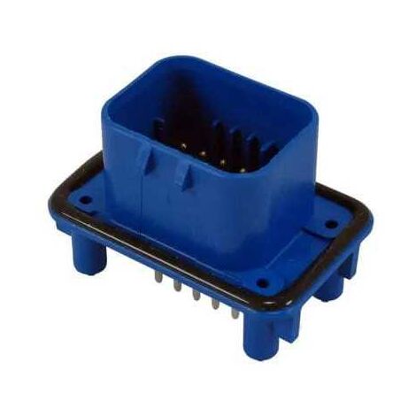 Connettore AmpSeal femmina 14 vie blu da circuito stampato con pin dorato
