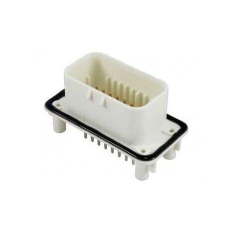 Connettore AmpSeal femmina 23 vie bianco da circuito stampato con pin dorato