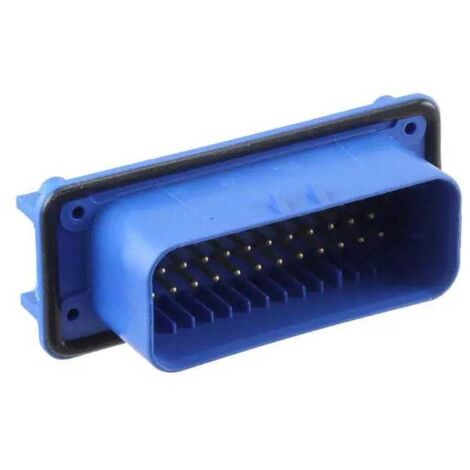 Connettore AmpSeal femmina 35 vie blu PCB 90° pin dorati