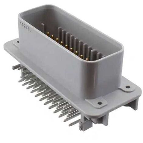 Connettore AmpSeal femmina 35 vie grigio PCB 90° pin dorati senza guarnizione