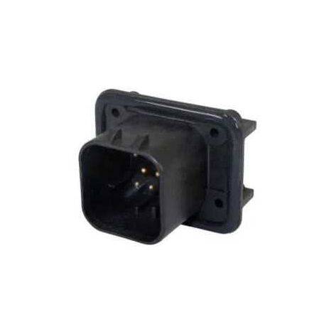Connettore AmpSeal femmina 8 vie nero da circuito stampato 90°
