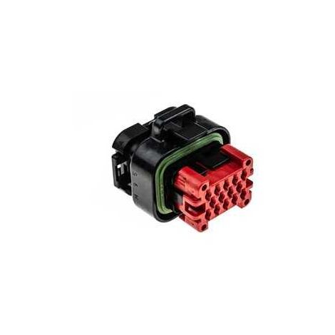 Connettore AmpSeal maschio porta femmina 14 vie nero