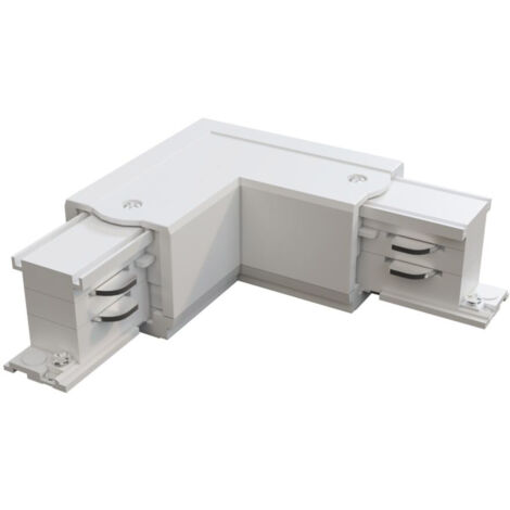 Connettore Angolare Destro Plastica Bianco