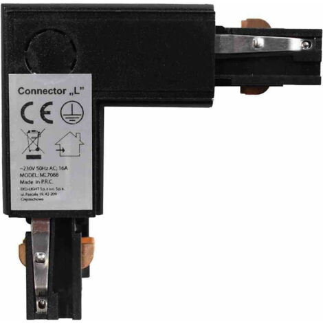 Connettore binario per sistema illuminazione ML7088 nero Milagro