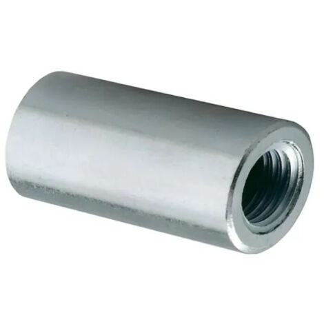 Connettore cilindro femmina M8, manicotto filettato in acciaio, zincato, 50 pz.