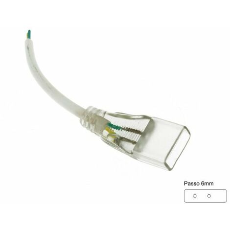 Connettore di Alimentazione Morbido Gomma Per Neon Flex SL2455