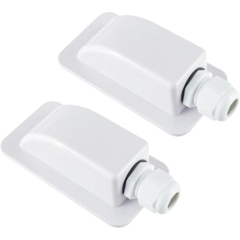 Connettore di ingresso singolo per cavo solare impermeabile IP68, adatto per pannelli solari per camper e imbarcazioni (confezione da 2)