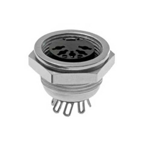 Connettore DIN Femmina 5 poli metallico da Pannello