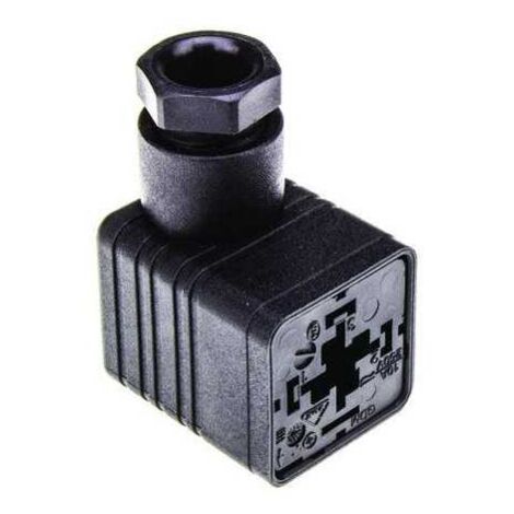 Connettore elettrovalvola GDM3009 nero