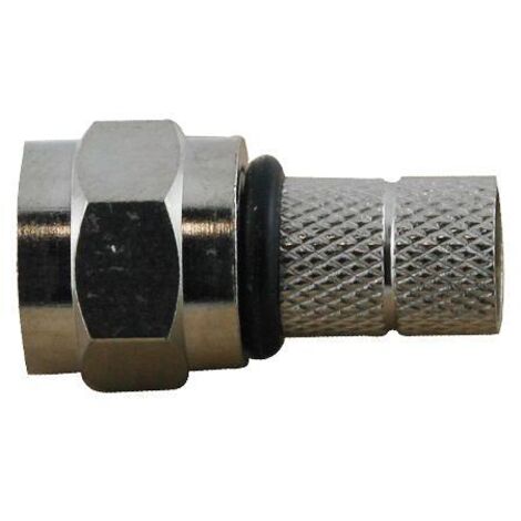 CONNETTORE 'F' PER CAVI SAT Ø 6,8 mm - busta appendibile 10 pz