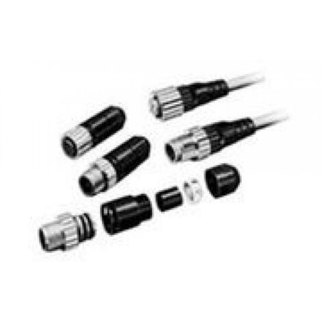 Connettore femmina M12 angolare precablato 4 fili PVC 5 metri Omron XS2FLM12PVC4A5M