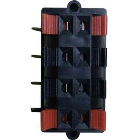 TRU COMPONENTS Connettore femmina per altoparlanti, montaggio orizzontale, numero di poli: 8, nero, 1 pz.