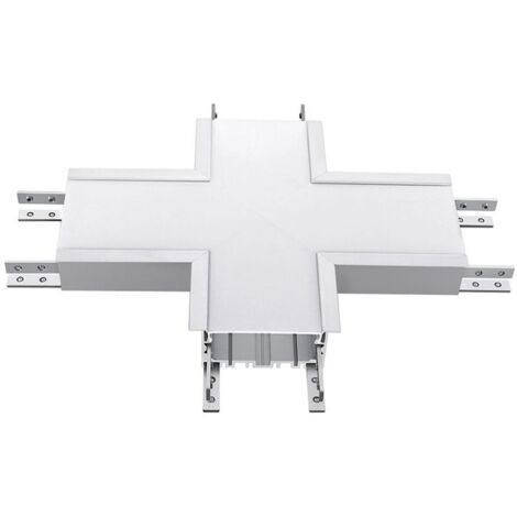 Connettore Giunto Forma X Standard 16W Bianco 4000K Per Lampada Led Lineare Da Incasso FP0381 SKU-393