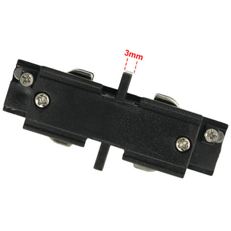 Connettore Giunto Lineare Forma I Colore Nero Per Barra Sistema Binario Trifase CB40203