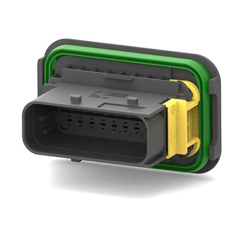 Connettore Heavy Duty Sealed 1.6X0.6 porta maschio 18vie nero