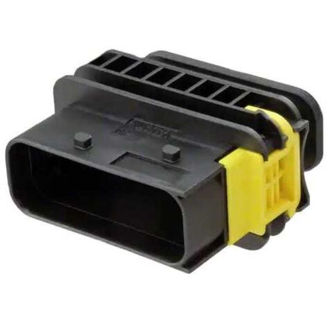 Connettore Heavy Duty Sealed 1.6X0.6 porta maschio 18vie nero senza guarnizione