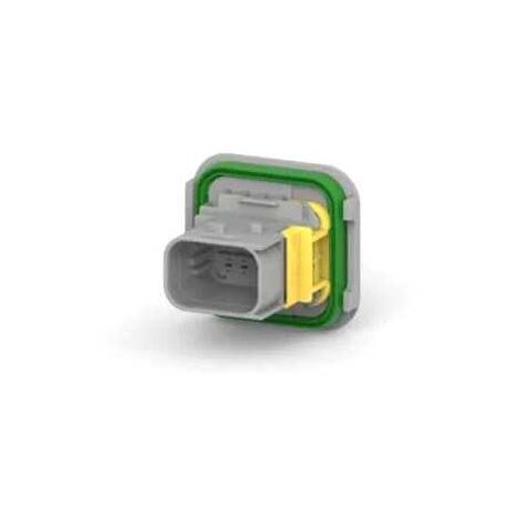 Connettore Heavy Duty Sealed 1.6X0.6 porta maschio 8vie grigio
