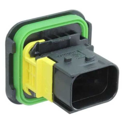 Connettore Heavy Duty Sealed 1.6X0.6 porta maschio 8vie nero