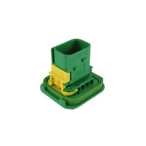 Connettore Heavy Duty Sealed 1.6X0.6 porta maschio 8vie verde
