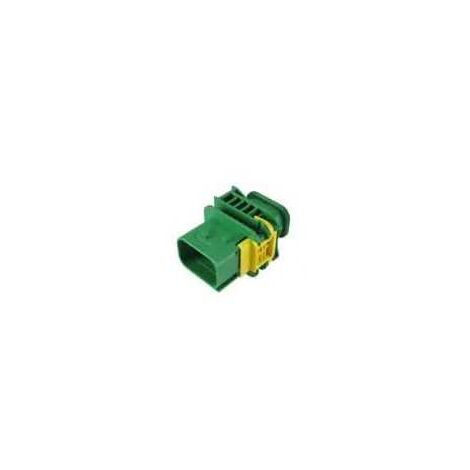 Connettore Heavy Duty Sealed 1.6X0.6 porta maschio 8vie verde senza guarnizione