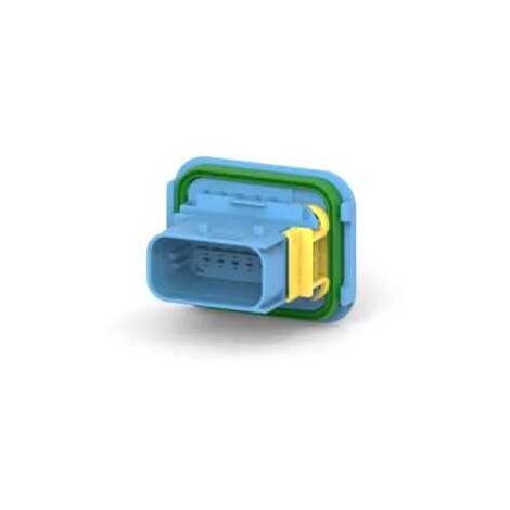 Connettore Heavy Duty Sealed 1.6X2.8 porta maschio 12vie blu