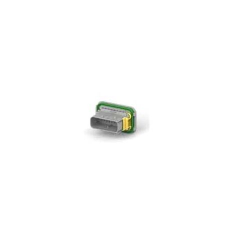 Connettore Heavy Duty Sealed 1.6X2.8 porta maschio 15vie grigio