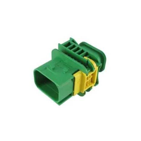 Connettore Heavy Duty Sealed 1.6X2.8 porta maschio 7vie verde senza guarnizione