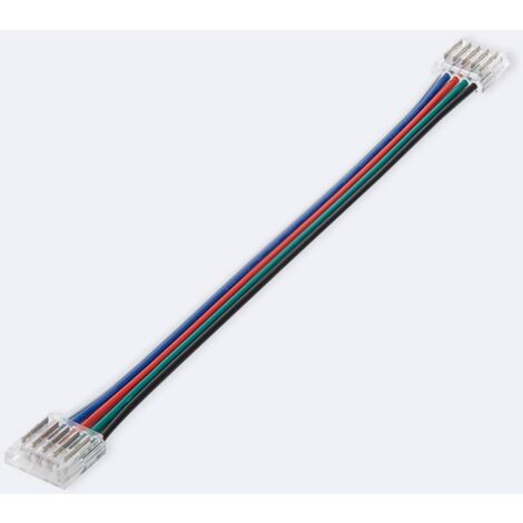 Connettore Hippo Doppio con cavo per Strisce LED RGBW 12/24V DC SMD IP20 Larga 12mm 12 mm