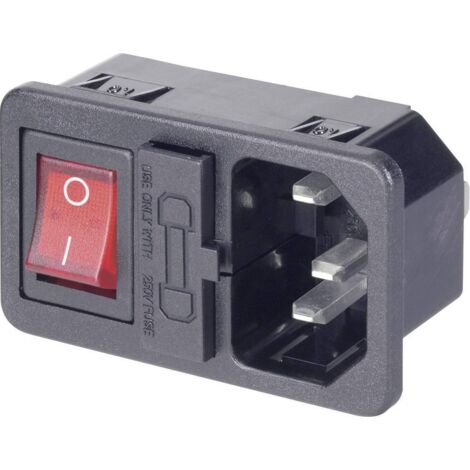 Connettore IEC Spina Verticale Tot Poli: 2 PE 10 A Nero 1 Pz. - 501638 - Foto 4