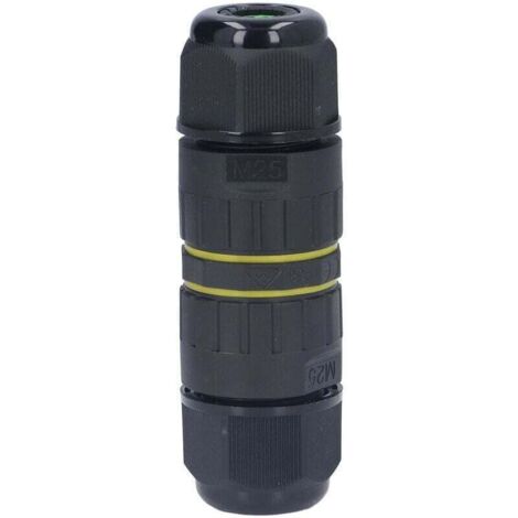 Connettore impermeabile a 5 fili, M25 IP68. Spina impermeabile. Contatti in ottone ad alta conduttività nella sezione del cavo infrangibile da 10-14 mm.