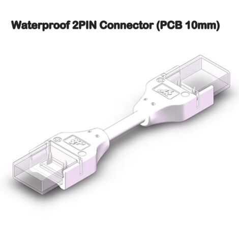 Connettore Impermeabile per LED COB e SMD a 2 pin da Striscia a Striscia