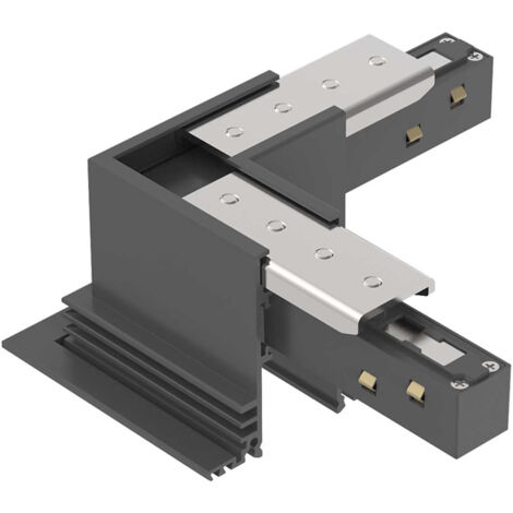 Connettore Incasso Orizzontale Elettrificato On-Off Ego Alluminio Nero