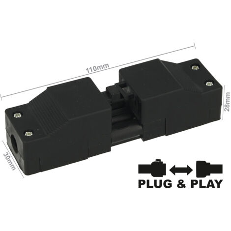 Connettore Innesto Con Pressacavo Montaggio Su Cavo 3 Pin Collegabile Maschio e Femmina Pluggable IP30