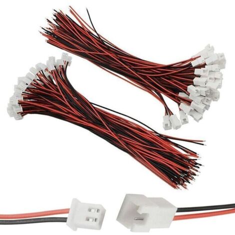Connettore JST XH da 2,54 mm e connettore PH a 2 pin maschio/femmina con cavo da 200 mm per LED e batteria RC.