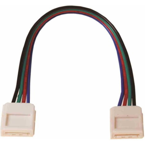 Connettore LED RGB da 10 mm. Connettore bilaterale.