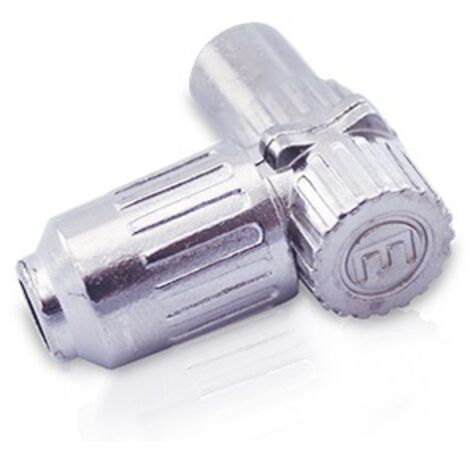 Connettore maschio TV ad angolo in metallo GSC 002603316