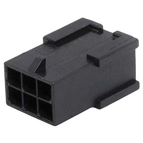 Connettore Micro Fit femmina 3X2 vie senza alette molex