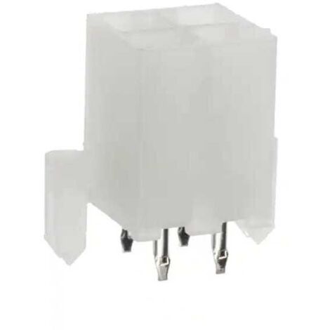 Connettore Mini Fit femmina 2X2 vie da circuito stampato
