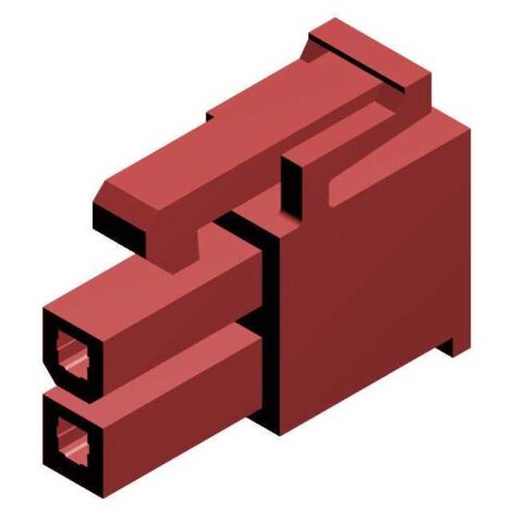 Connettore Mini Fit maschio 2 vie rosso