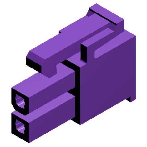 Connettore Mini Fit maschio 2 vie viola