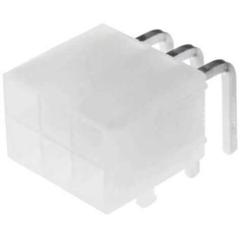 Connettore Mini Fit maschio 6 vie PCB 90°