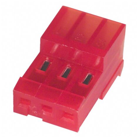 Connettore MTA 100 Femmina 3 Vie Rosso per cavo AWG 22