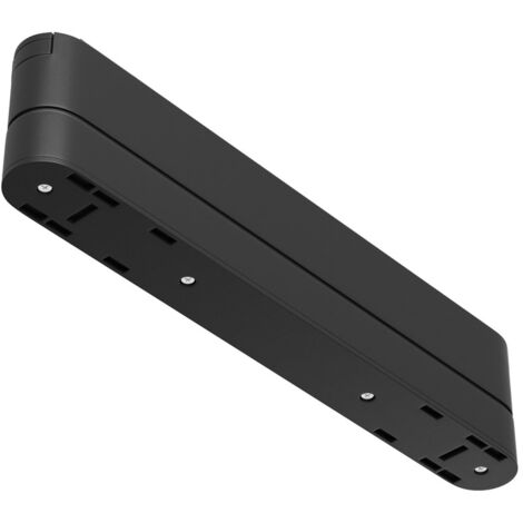 Connettore Per Base Di Illuminazione Di Binario Moderno Plastica Nera 22,2Cm