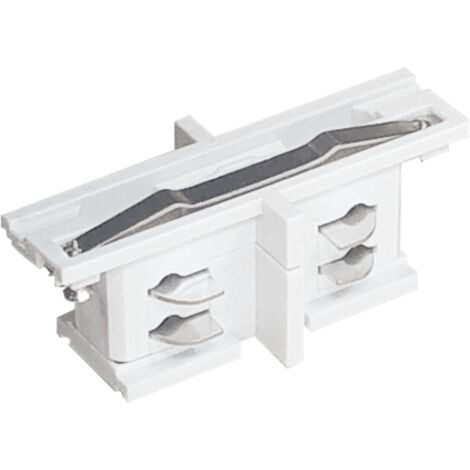 Connettore per binari di illuminazione DIRITTO BIANCO TRIFASE