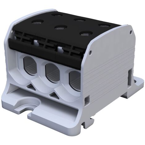 Connettore per binario filettato STB 50-3 Al/Cu 87360 SIMBLOCK, nero